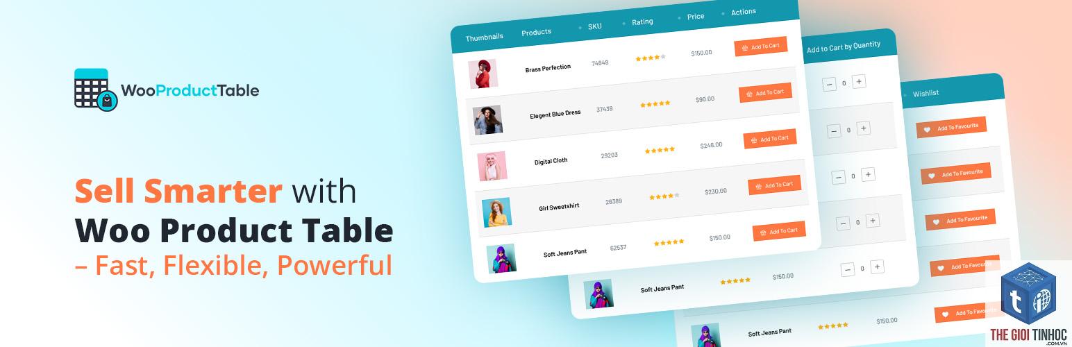 woocommerce product table lỗi - Hình 1