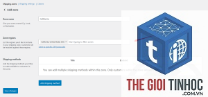 woocommerce shipping zone lỗi