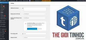 woocommerce tax class lỗi