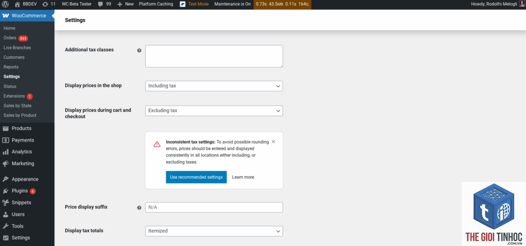 woocommerce tax inclusive lỗi - Hình 2