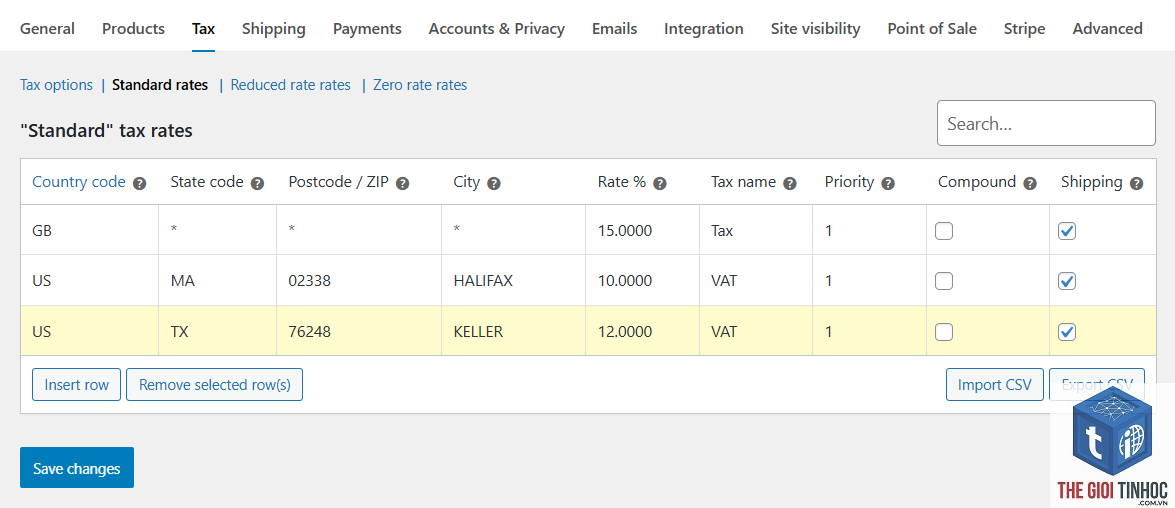 woocommerce tax rate lỗi - Hình 5