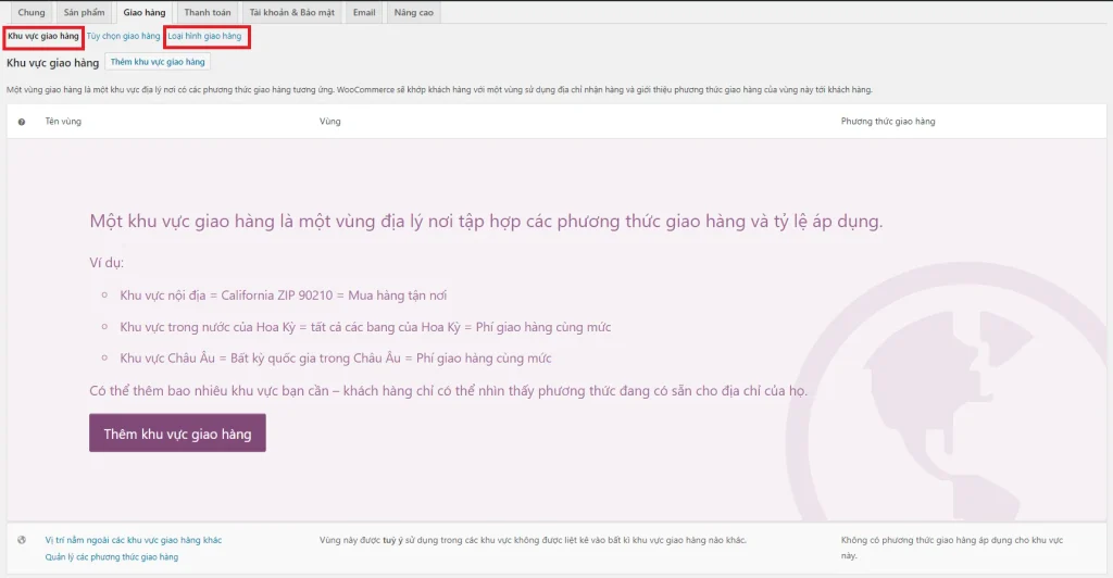 woocommerce trang tài khoản lỗi