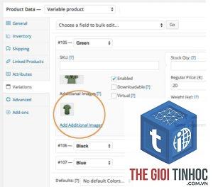 woocommerce variation ảnh lỗi