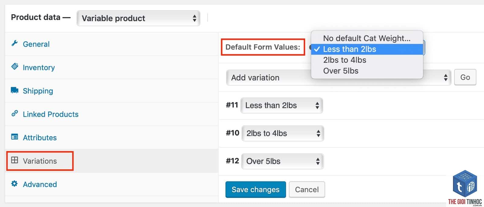 woocommerce variation dropdown lỗi - Hình 5