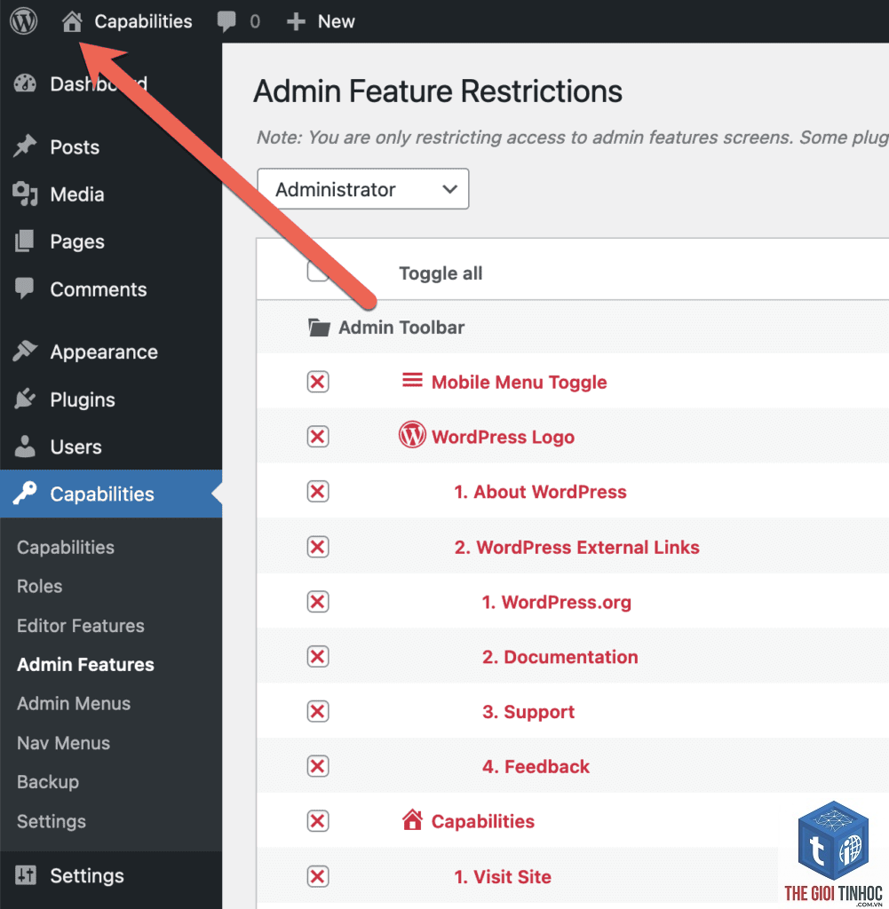 wordpress admin bar là gì - Hình 2