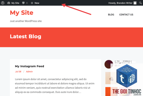 wordpress admin bar là gì