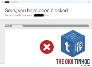 wordpress admin blocked