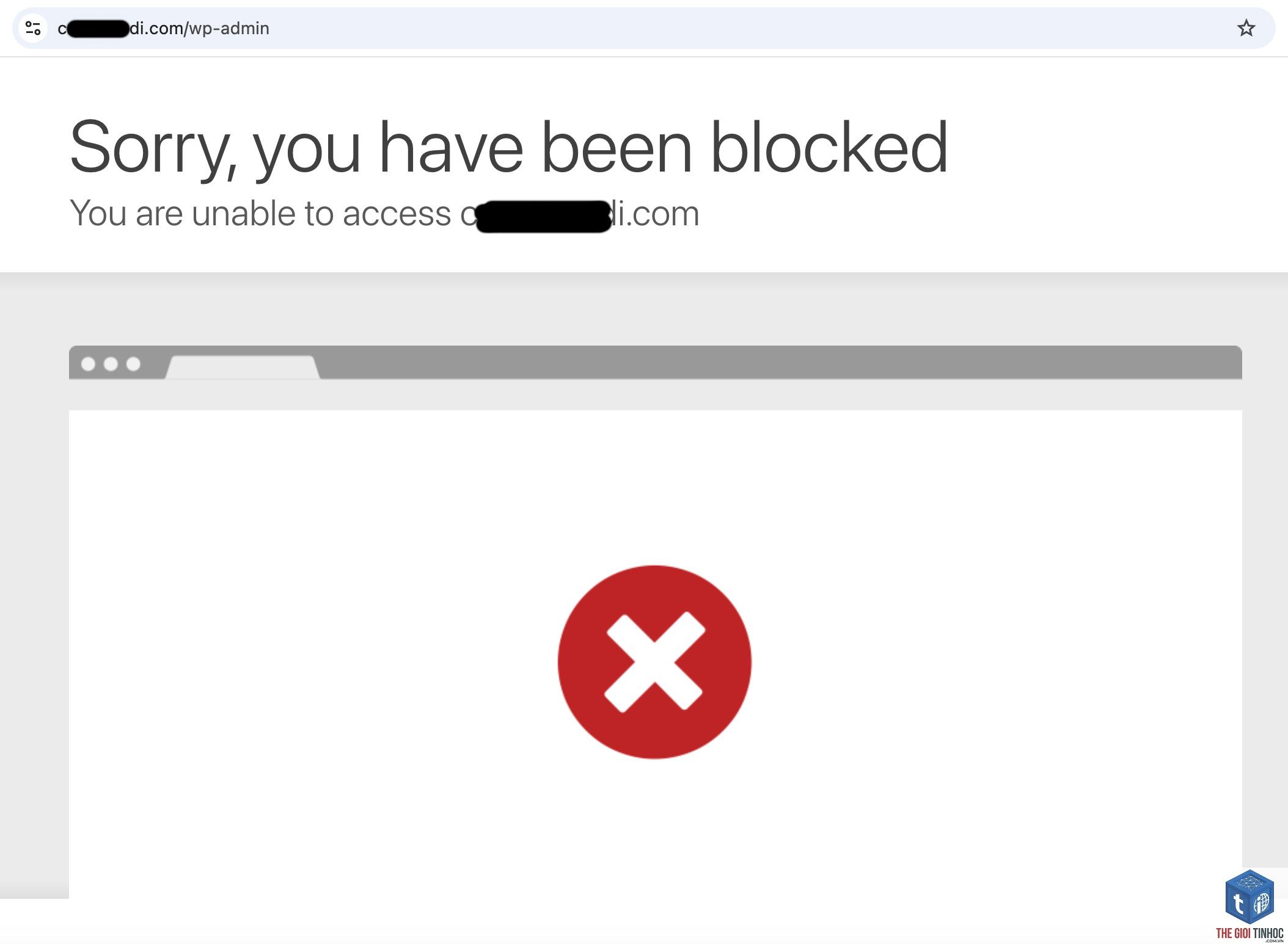 wordpress admin blocked - Hình 1