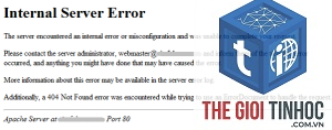 wordpress apache server error
