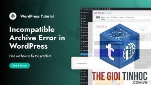 wordpress archive page error