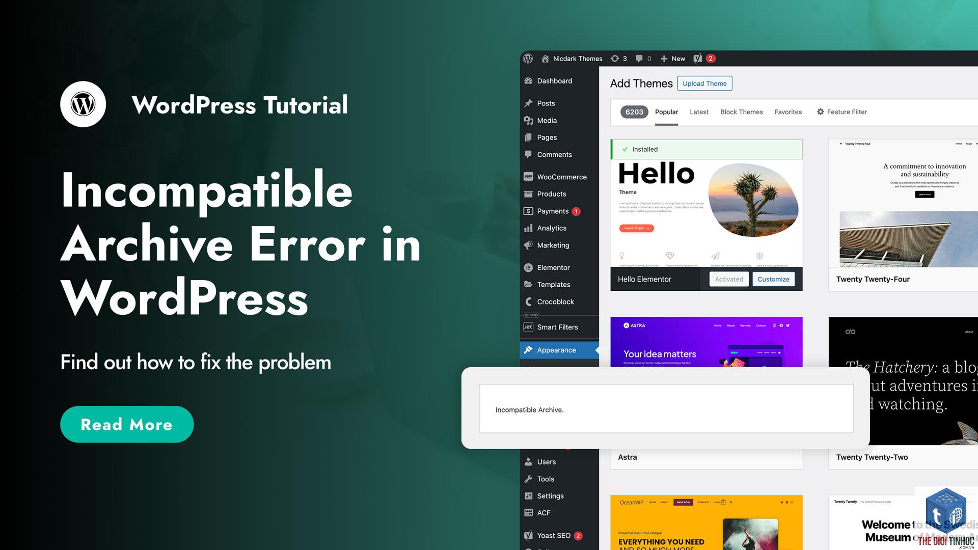 wordpress archive page error - Hình 1