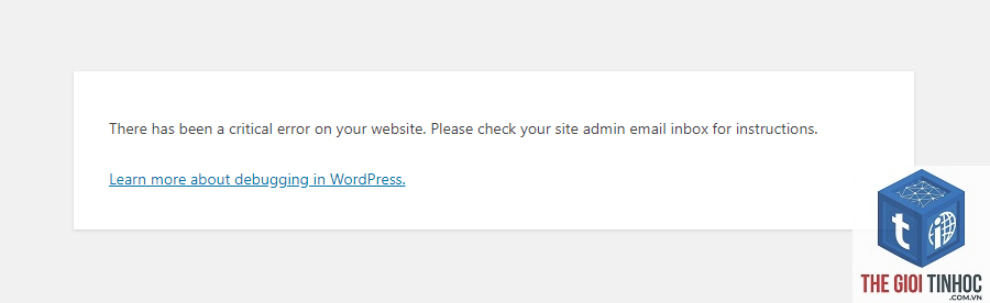 wordpress backend error