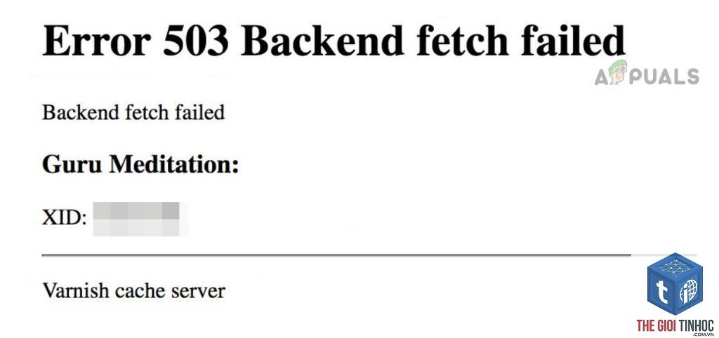 wordpress backend fetch failed