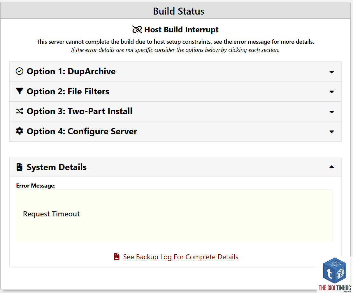 wordpress backup transfer failed - Hình 4