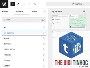 wordpress block pattern là gì