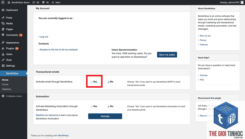 wordpress brevo smtp lỗi - Hình 2