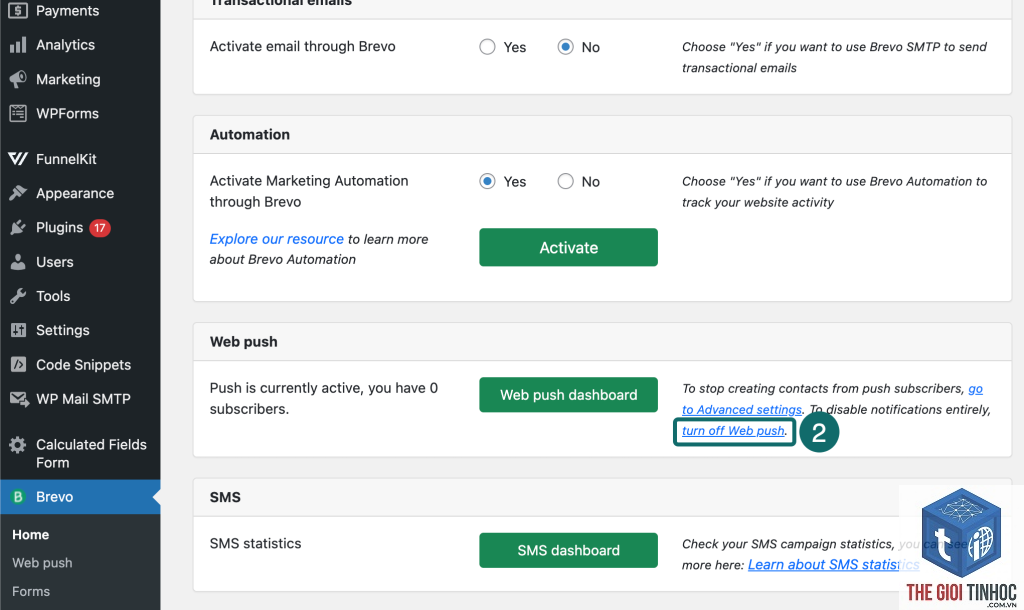 wordpress brevo timeout