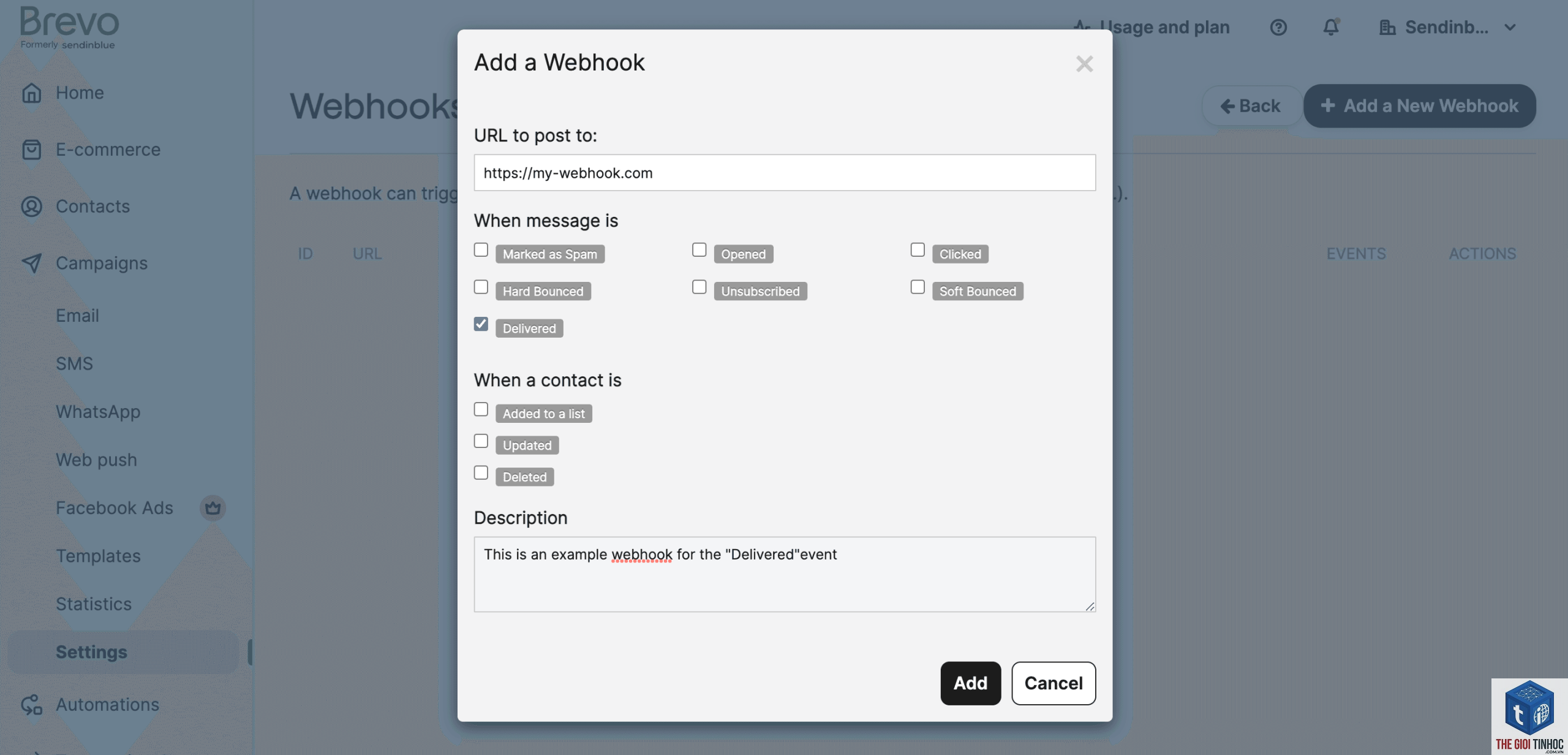 wordpress brevo webhook lỗi - Hình 4