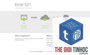 wordpress cloudflare 521