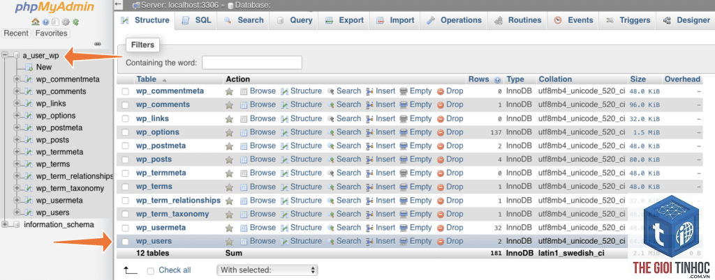 wordpress cpanel database lỗi - Hình 3