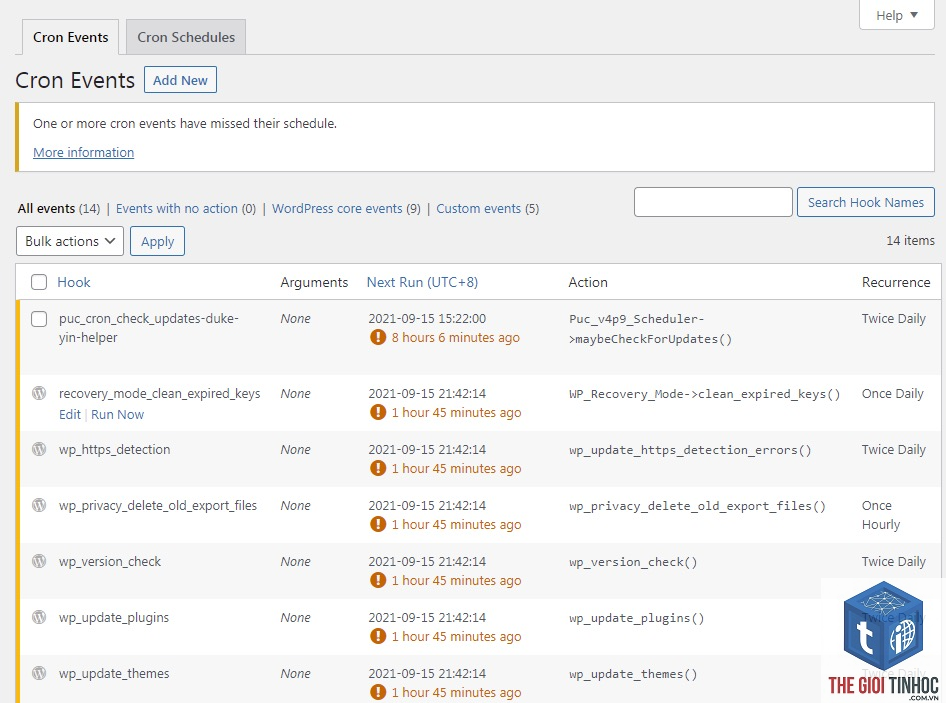 wordpress cron event stuck - Hình 1