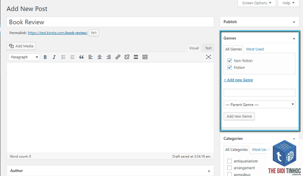 wordpress custom taxonomy là gì