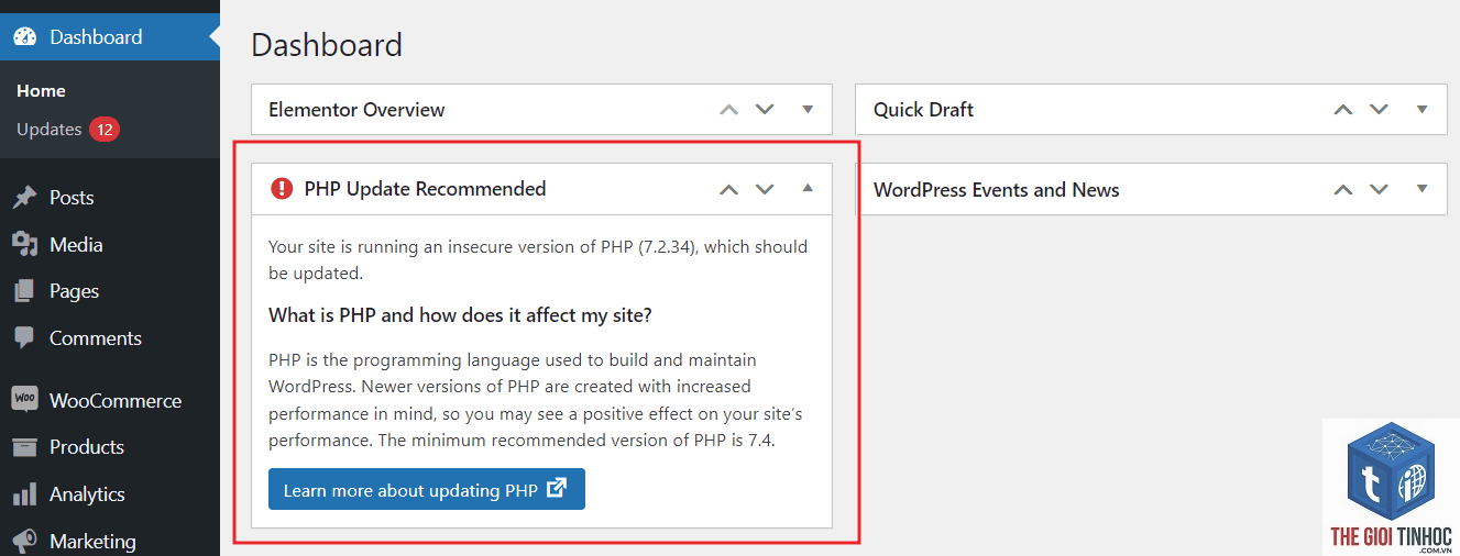 wordpress dashboard crash - Hình 3