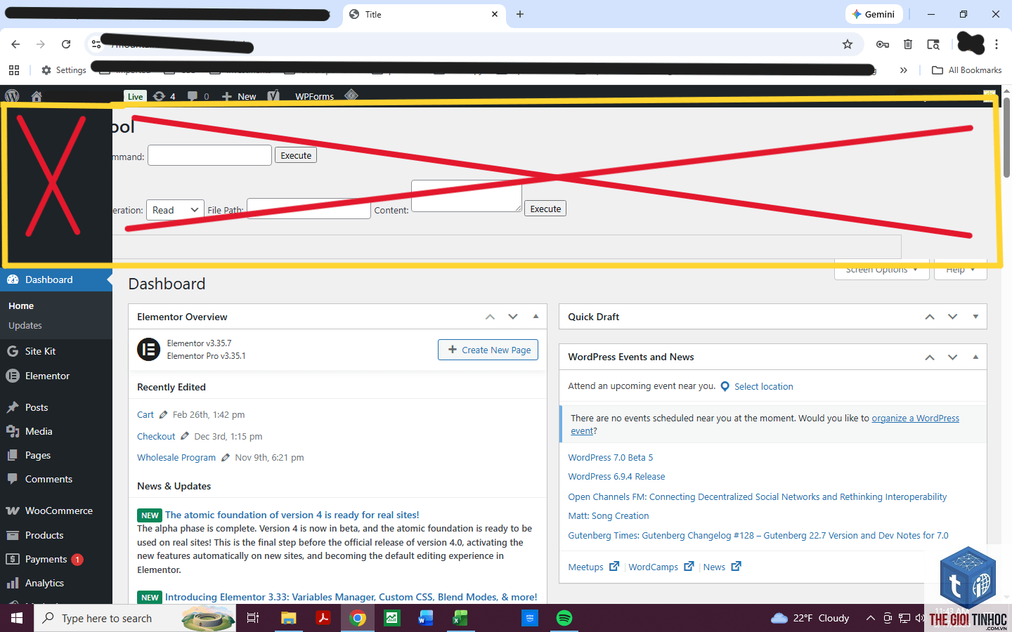 wordpress dashboard error - Hình 5