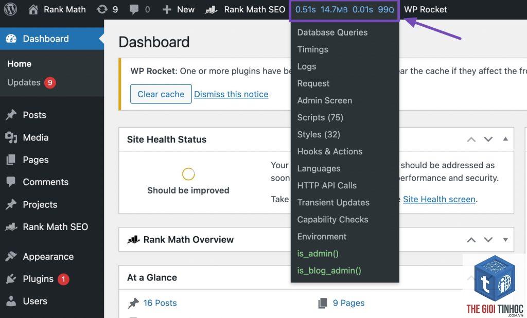 wordpress dashboard loading forever