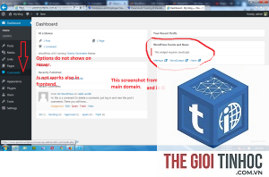 wordpress dashboard lỗi javascript