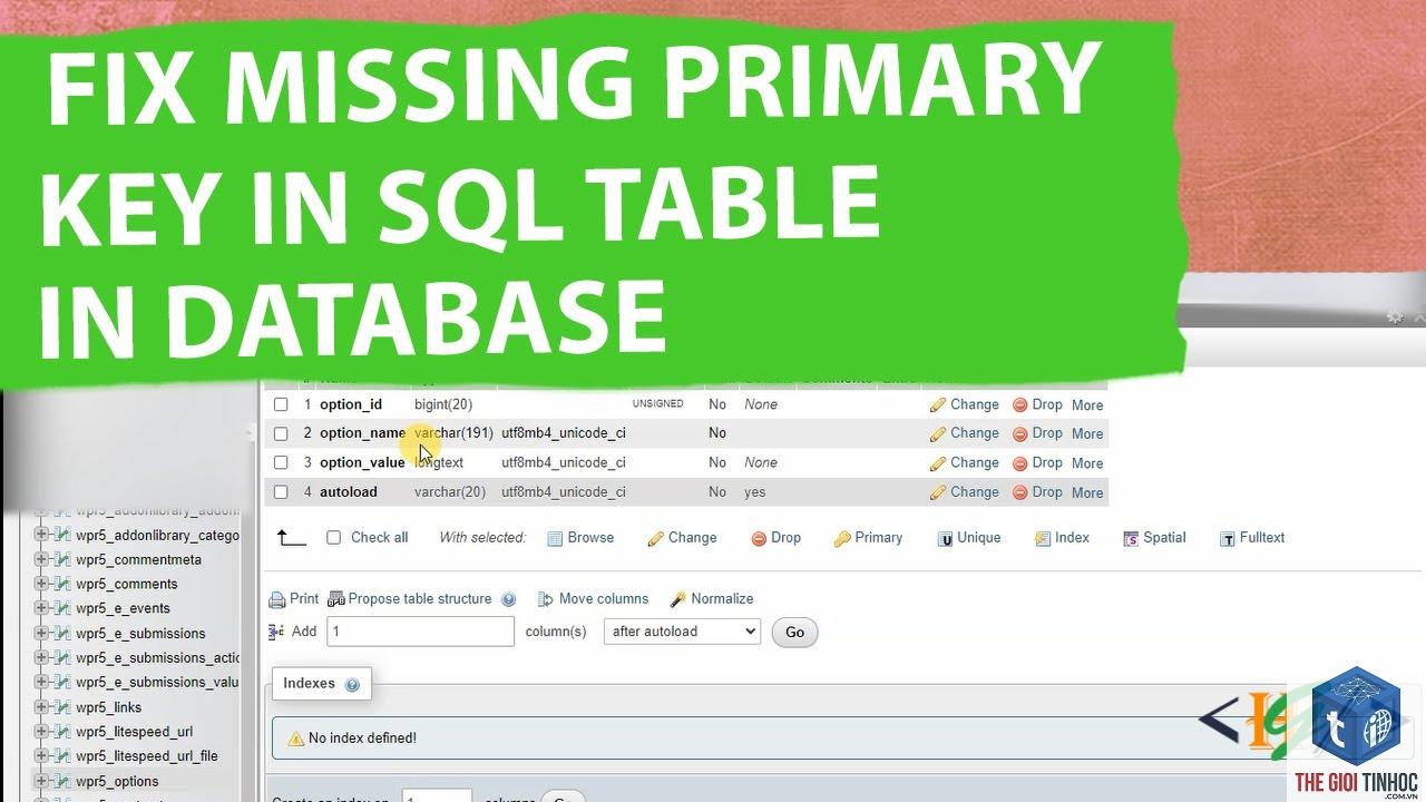 wordpress database table missing - Hình 4