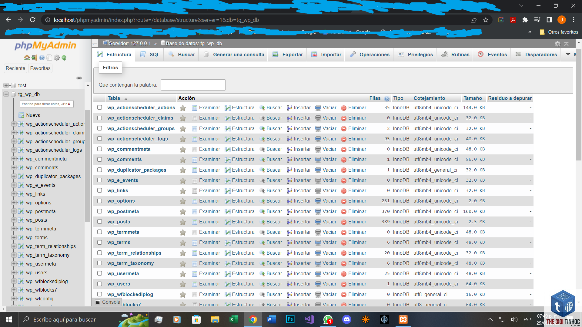 wordpress database table missing - Hình 1