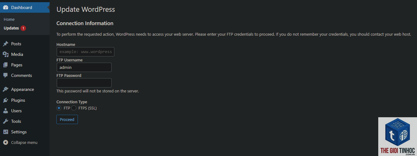 wordpress directadmin account error - Hình 2