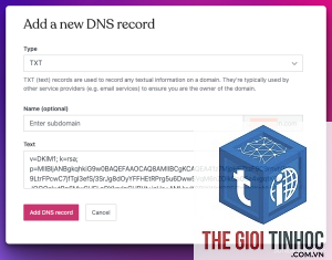 wordpress dns record lỗi