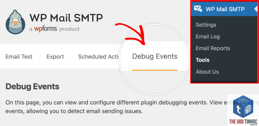 wordpress email debug