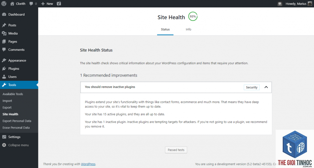 wordpress email health check - Hình 2