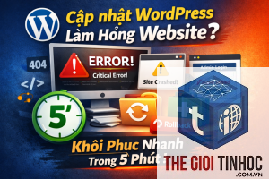 wordpress email sau cập nhật wordpress bị lỗi