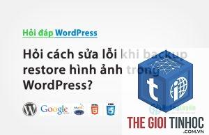 wordpress email sau restore backup bị lỗi