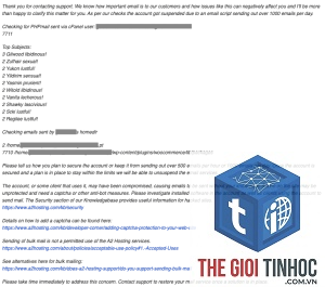 wordpress email spam