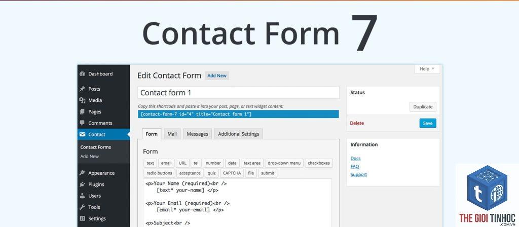 wordpress form email html lỗi