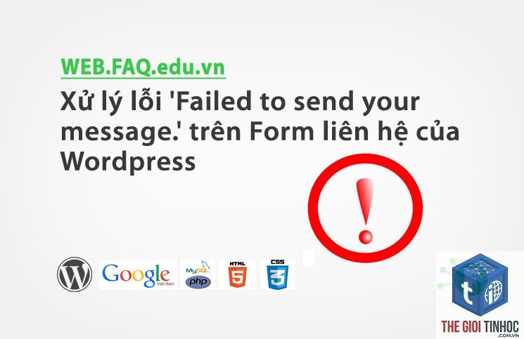 wordpress form email html lỗi - Hình 4