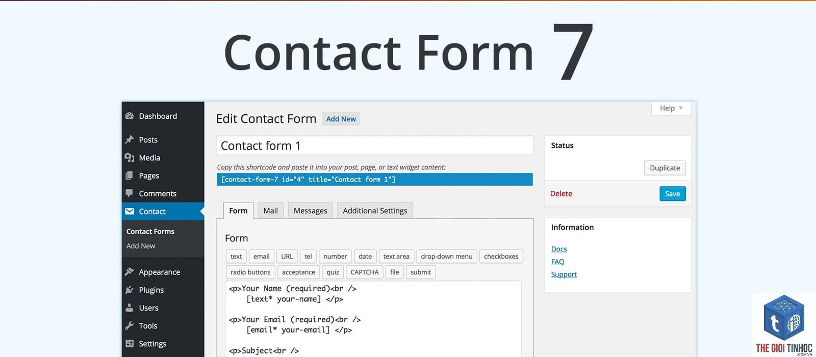 wordpress form email html lỗi - Hình 1