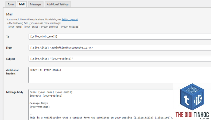 wordpress form email recipient lỗi