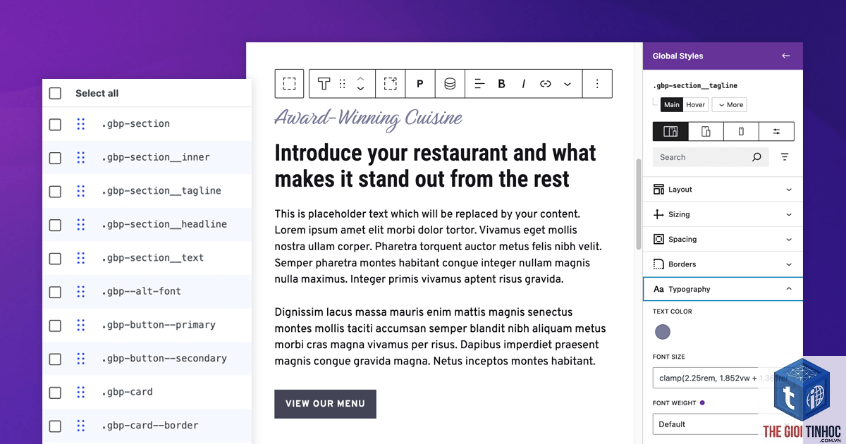 wordpress global styles là gì - Hình 4