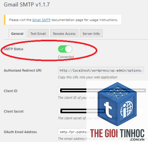 wordpress gmail smtp authentication failed