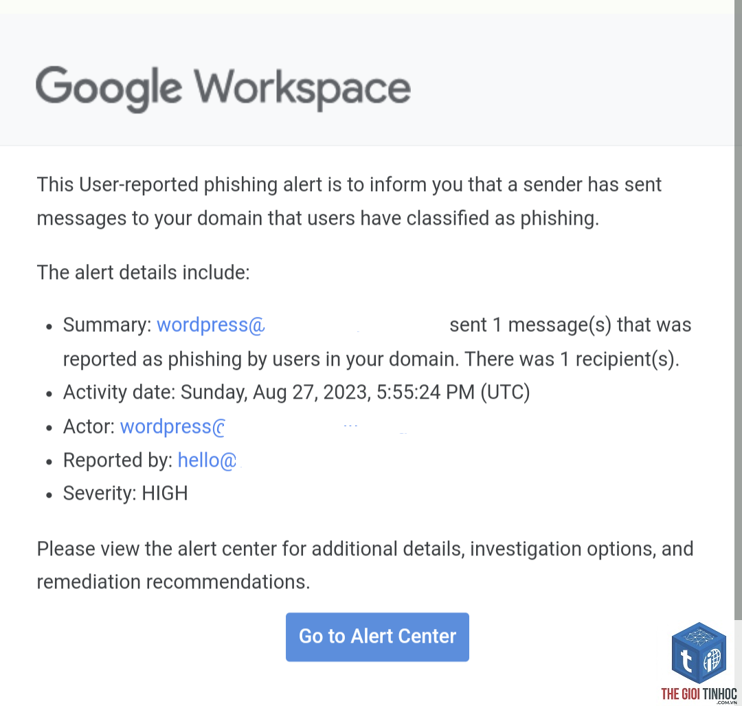 wordpress google workspace email spam - Hình 4