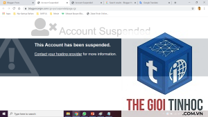 wordpress hosting account suspended