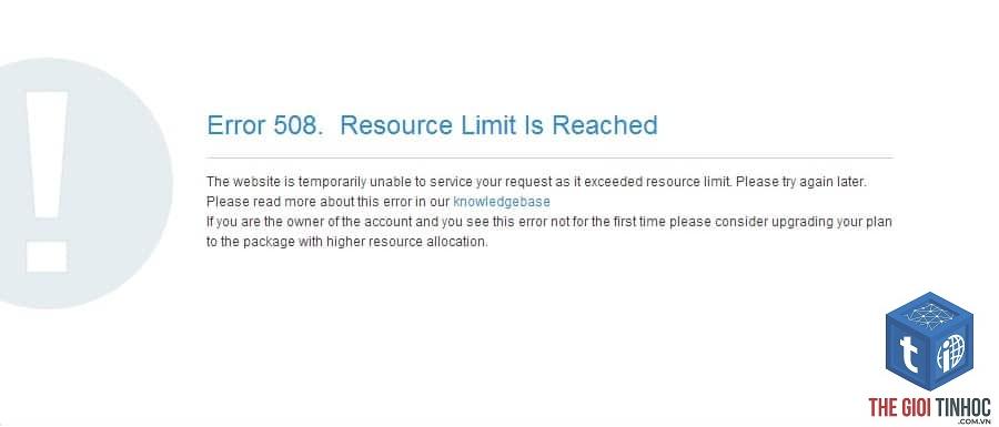 wordpress hosting resource limit