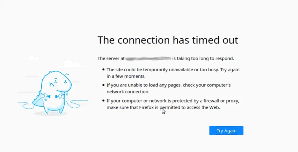 wordpress hosting timeout