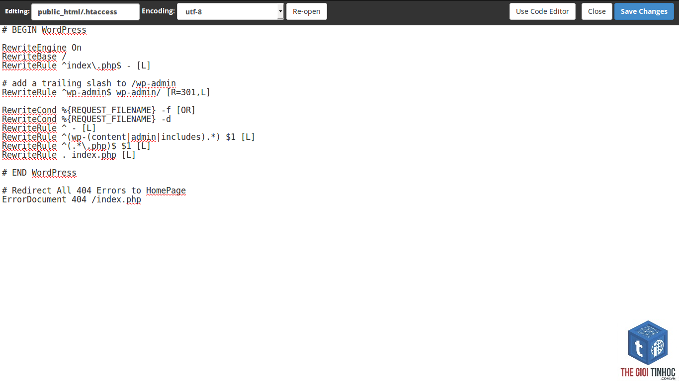 wordpress htaccess error - Hình 1